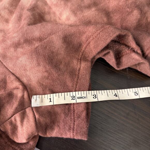 Free People Movement Romper Womens Large Tie Dye Hooded Jumpsuit Terry Cloth L - Picture 11 of 12